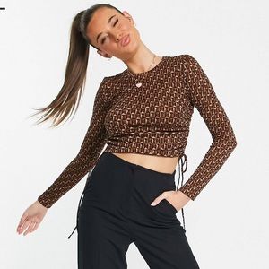 Pull & bear jacquard top